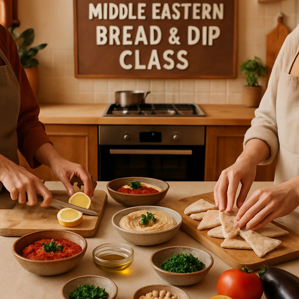 Middle Eastern Bread & Dip Class